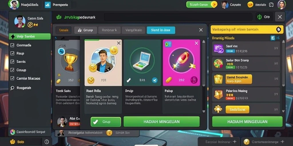 Fitur hadiah menarik yang bisa didapatkan.