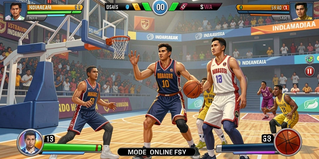 Pemandangan menakjubkan dari dunia RPGAME yang luas.
